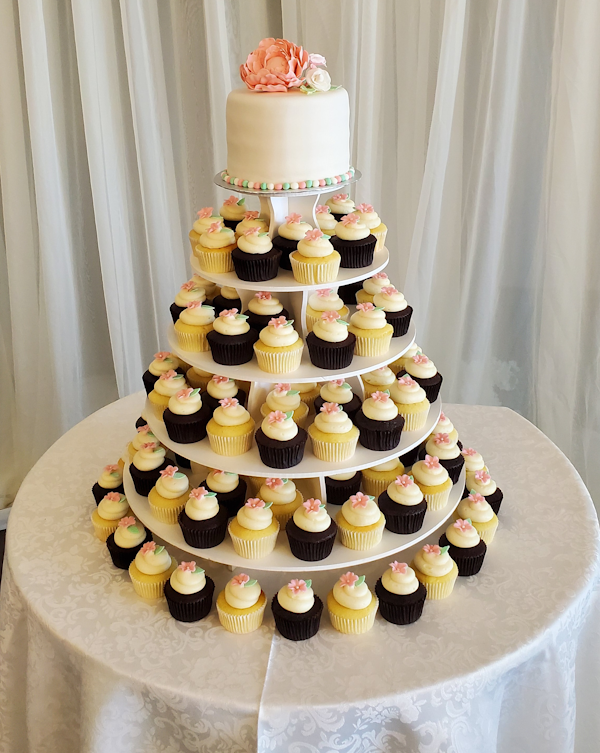 cupcake stack for a wedding