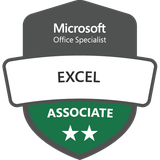 The Microsoft Office Specialist: Excel Associate badge