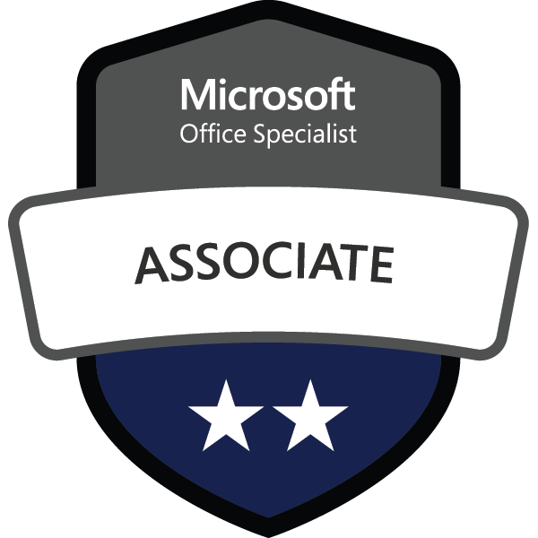 The Microsoft Office Specialist: Associate badge